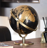 English Globe World Map Decor